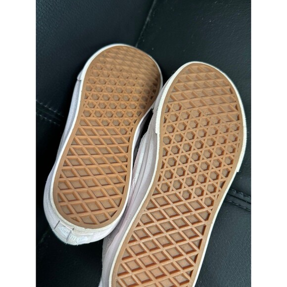 Girls Pink Vans, Soft Pink Checkered Vans, Sneakers, Size 3 - Picture 4 of 7